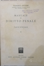 Antolisei Manuale di diritto penale Parte speciale