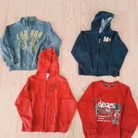 set 4 felpe bambino 7-8 anni