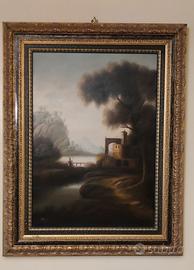 Quadro Verticale con cornice in legno m