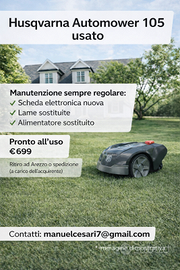 Robot tagliaerba Husqvarna Automower 105 con base