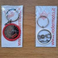 Due Portachiavi Moto Federmoto Acciaio Collezionis