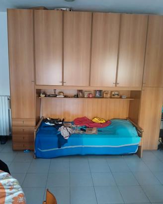 camera, cucina e cameretta 