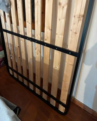 Rete matrimoniale doghe legno