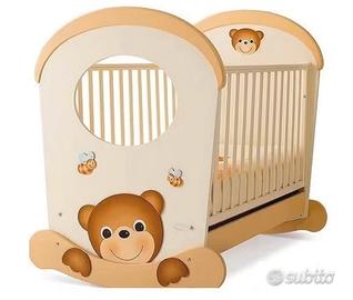 Lettino e fasciatoio azur orsetto