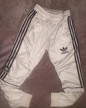 Pantalone XS adidas chile20 bianco panna marroni