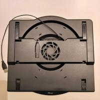 Supporto per PC portatile con ventola regolabile