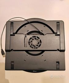 Supporto per PC portatile con ventola regolabile