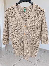 Cardigan Benetton bambina beige 6/7 anni – 120 cm
