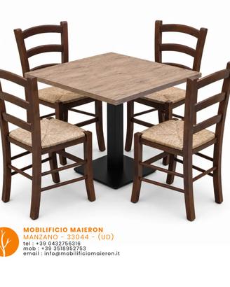 Sedie e Tavoli Per Arredo Bar Ristorante cd0078