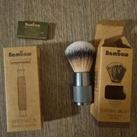 Rasoio + pennello + lamette