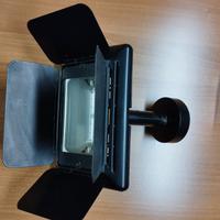 LAMPADA ALOGENA NERA con alette