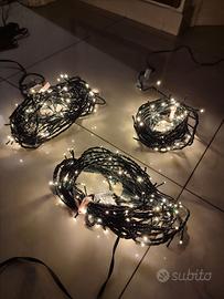 Lucine natalizie decorative 10 metri 3 set