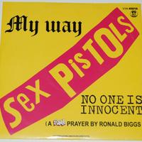 SEX PISTOLS 45 giri "7 MY WAY - VINILE TRASPARENTE