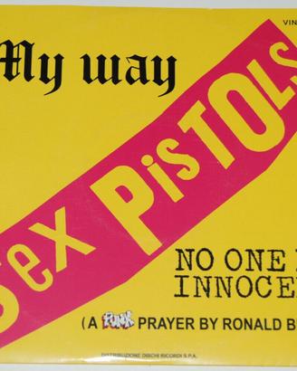 SEX PISTOLS 45 giri "7 MY WAY - VINILE TRASPARENTE