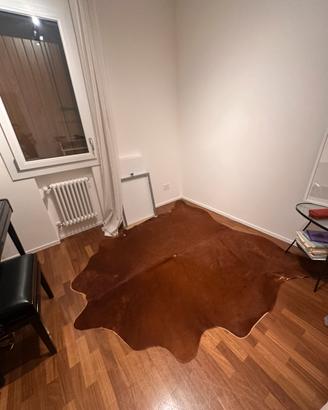 Tappeto KOLDBY ikea in pelle di mucca marrone