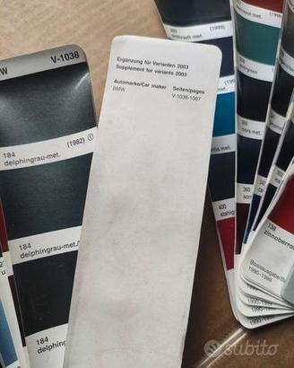 Mazzette colori auto d epoca BMW vintage officina