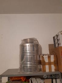 Bidone acciaio 50 L   NUOVO