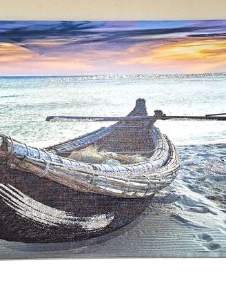 QUADRO Stampa Tela CANVAS Paesaggi Mare Barche