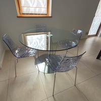 Tavolo Calligaris Rotondo 120 cm piu 4 sedie