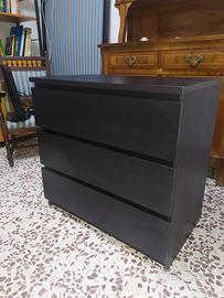 Cassettiera Malm Ikea 3 cassetti 