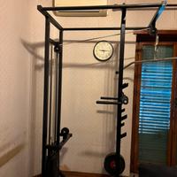Lat pulley pacco pesi 90 kg + panca + altro