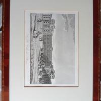 Stampa antica Villa di Monza