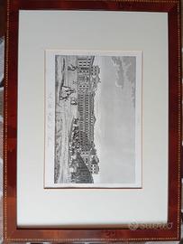 Stampa antica Villa di Monza