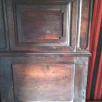 Rara coppia di antichi letti gemelli in noce '800