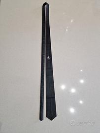 Cravatta in pelle Ferrari originale anni '80 nuova