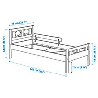 2 Lettini IKEA Kritter con materasso e doghe