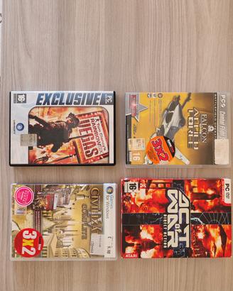 DVD giochi per PC, civilization, tom clancy's, ecc