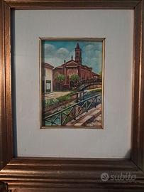 Quadro olio su tela - Certificato di autenticità