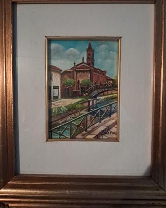 Quadro olio su tela - Certificato di autenticità