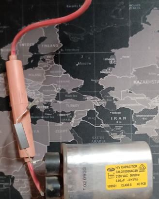 Condensatore alto voltaggio forno a microonde