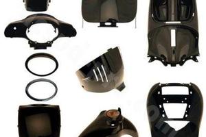 KIT CARENE APRILIA SCARABEO 50 100 NERO LUCIDO