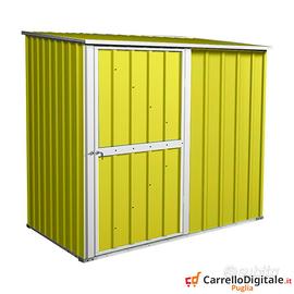 Box casetta giardino in Acciaio 174x100cm giallo