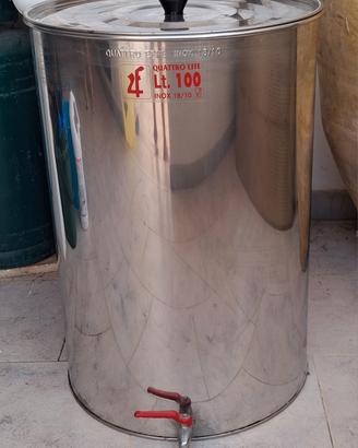 serbatoio inox per olio
