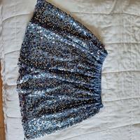 Gonna blue con paiettes