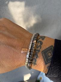 DoDo bracciale granelli e bracciale titanio