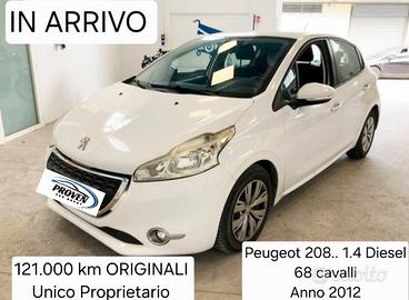 Peugeot 208 1.4 Diesel 68 cavalli Anno 2012 