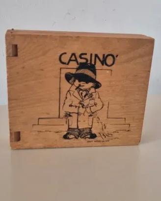 Gioco da tavolo in legno dama