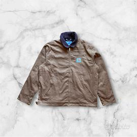 Giacca Carhartt marrone con colletto in velluto bl