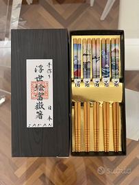 Cofanetto con bacchette giapponesi originali