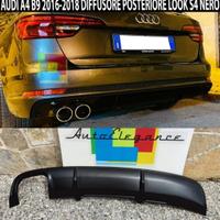 DIFFUSORE POSTERIORE AUDI A4 B9 2016-2018 LOOK S4
