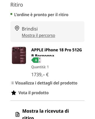iPhone 18 pro 512 GB  no trattabile 