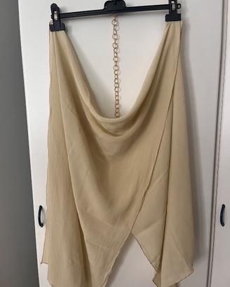 Stola elegante beige champagne coprispalle cerimon
