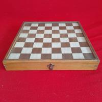 Gioco  scacchi e dama vintage 