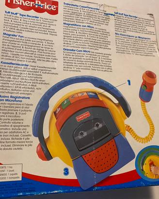 Registratore con microfono vintage Fisher-Price