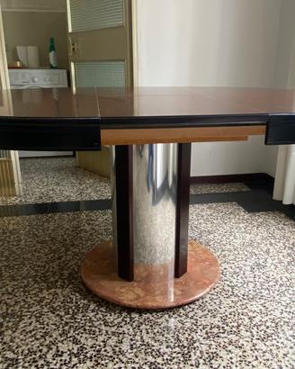 Tavolo vintage anni '70 tondo allungabile
