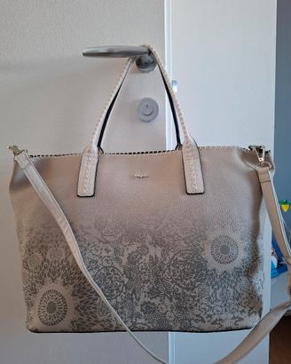 Borsa tote, a tracolla Desigual Beige/Grigio